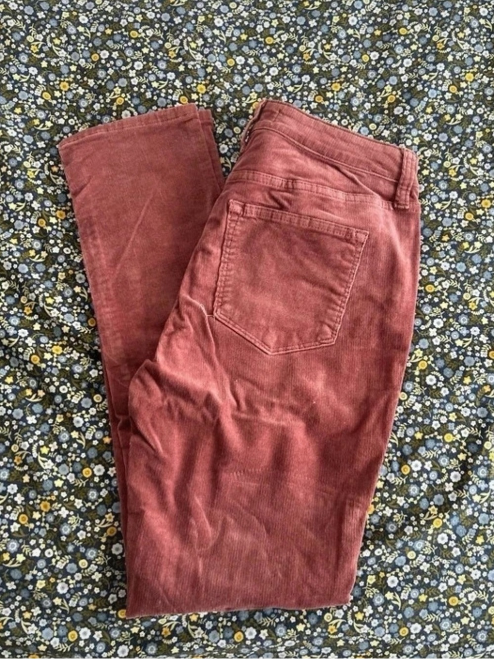 Sonoma Dusty Rose Corduroy Straight-Leg Jeans